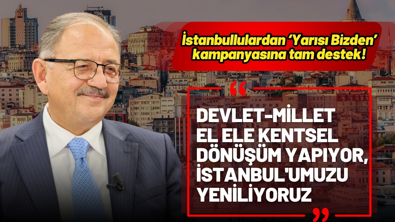 Bakan Özhaseki: “Devlet-millet el ele İstanbul’umuzu yeniliyoruz”