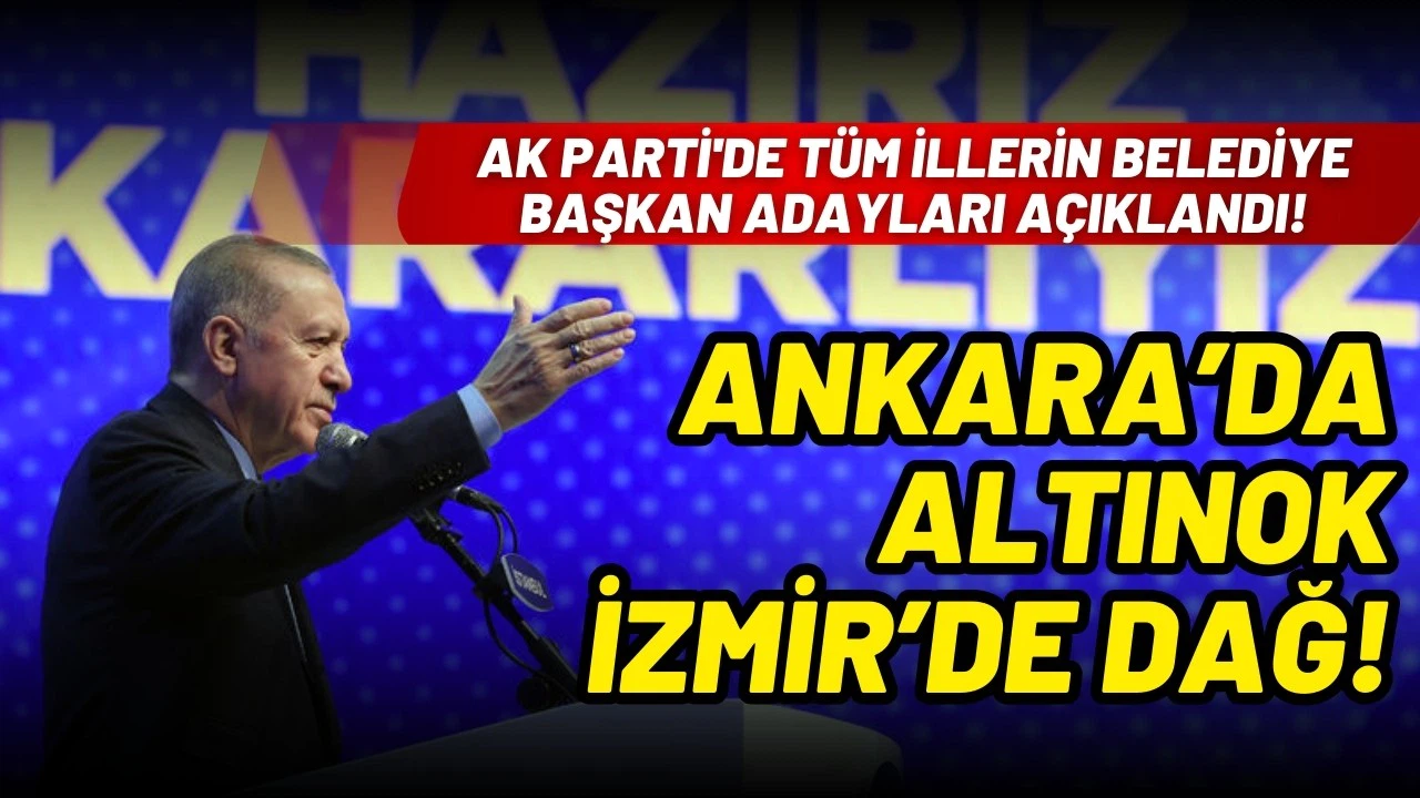 AK Parti'nin tüm illerdeki adayları belli oldu!