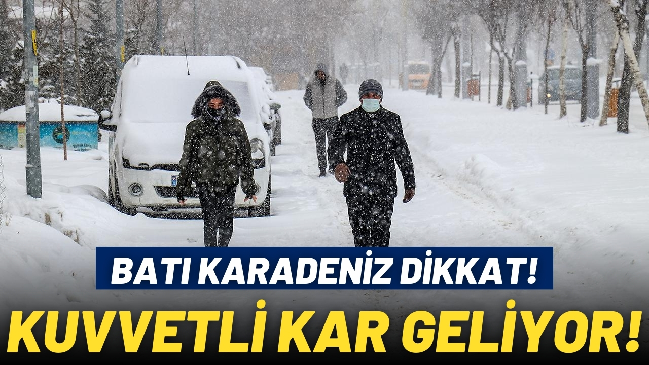 Batı Karadeniz için kuvvetli kar uyarısı