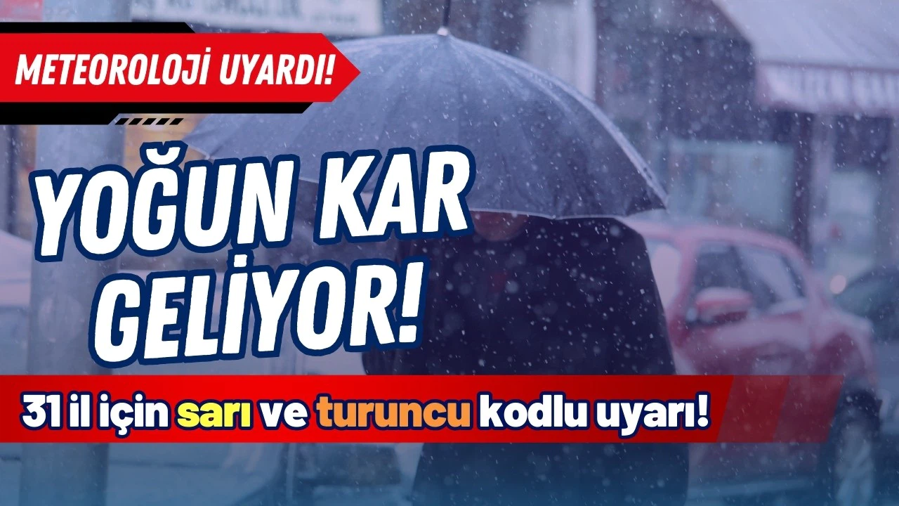 Meteoroloji çok sayıda ili uyardı: Kar geliyor!