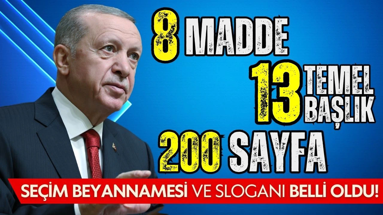 Cumhurbaşkanı Erdoğan, AK Parti'nin yerel seçim beyannamesini açıkladı!