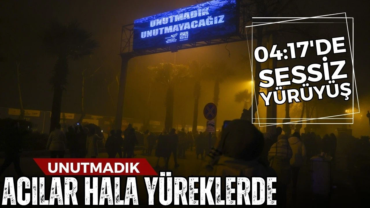 6 Şubat depremlerinin 1. yılında "Sessiz Yürüyüş"