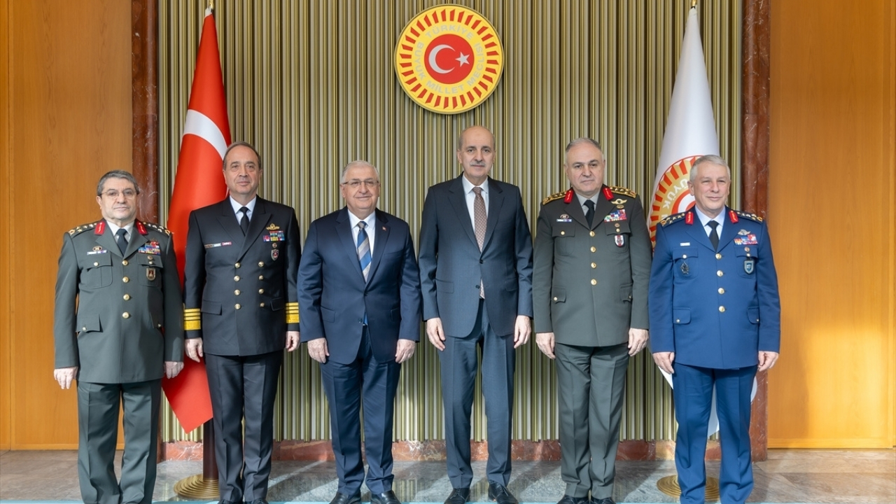 Kurtulmuş, Bakan Güler, Orgeneral Gürak ve Kuvvet Komutanlarını kabul etti