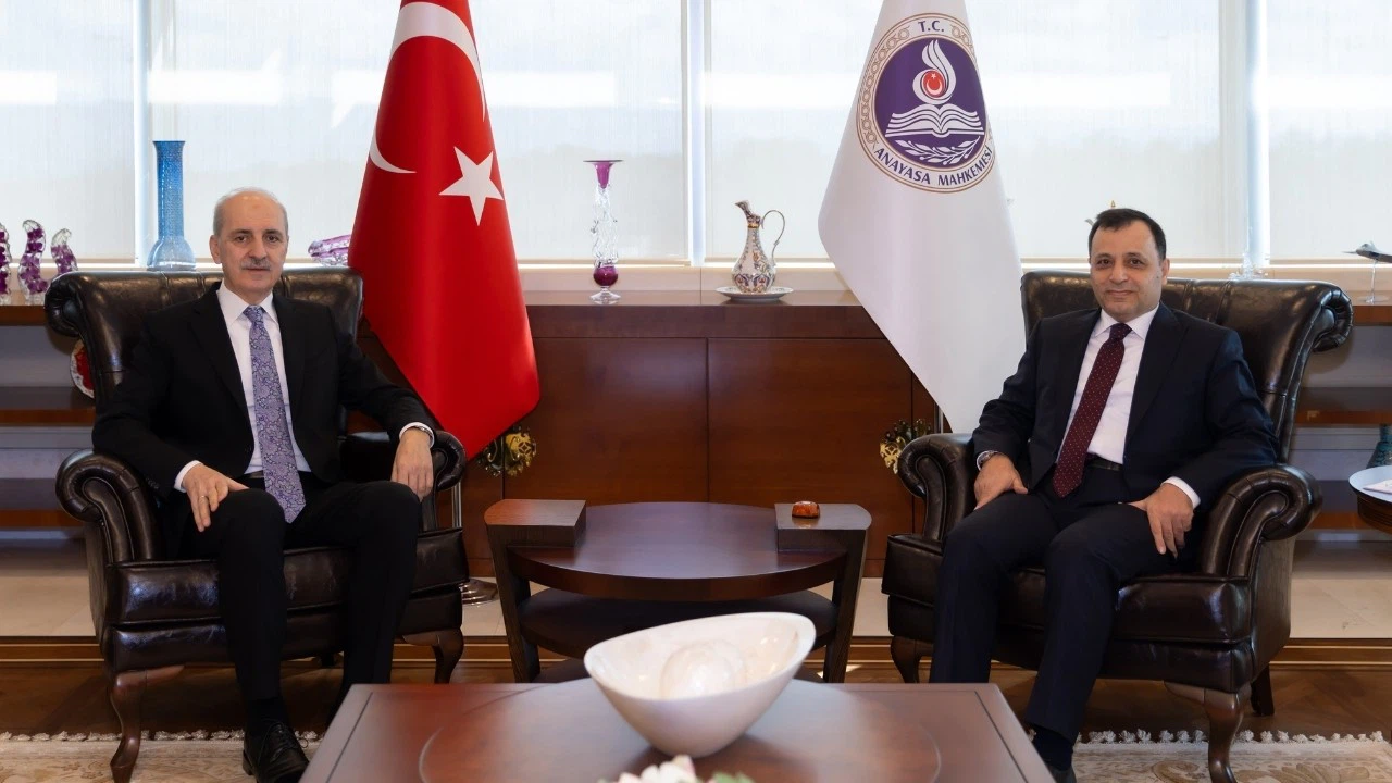 Kurtulmuş'tan AYM Başkanı Arslan'a iadei ziyaret!