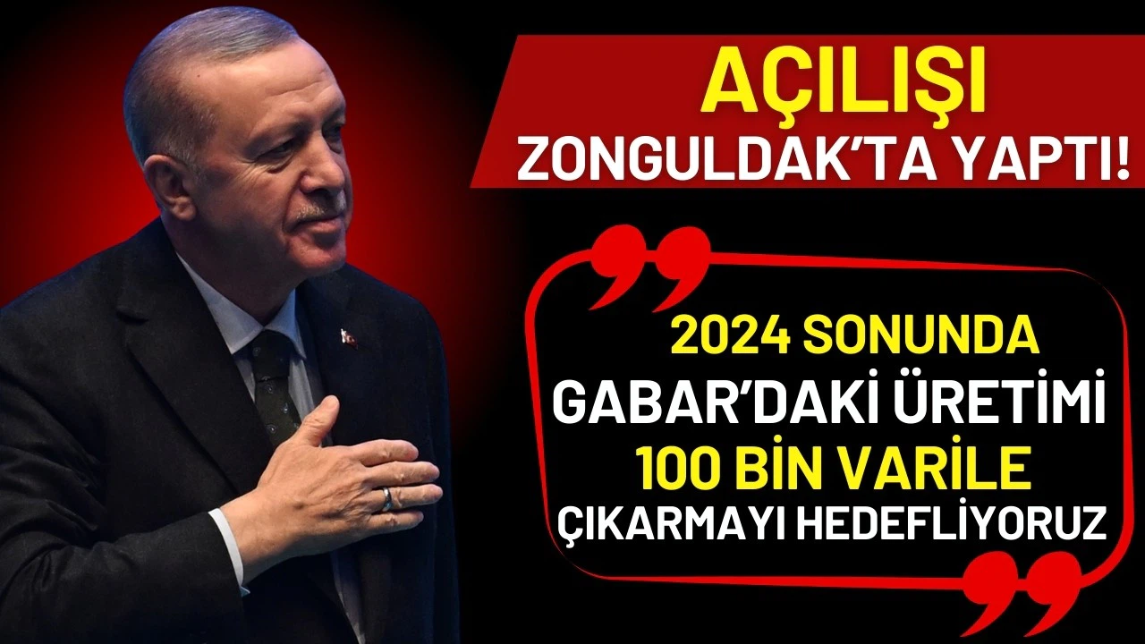 Cumhurbaşkanı Erdoğan seçim maratonuna Zonguldak'ta başladı