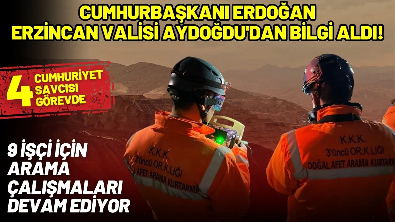 Cumhurbaşkanı Erdoğan, Erzincan Valisi Aydoğdu'dan bilgi aldı