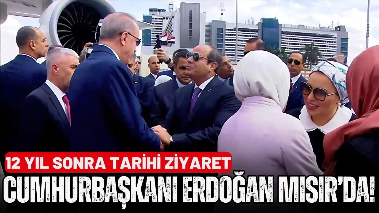 Cumhurbaşkanı Erdoğan Mısır'a geldi