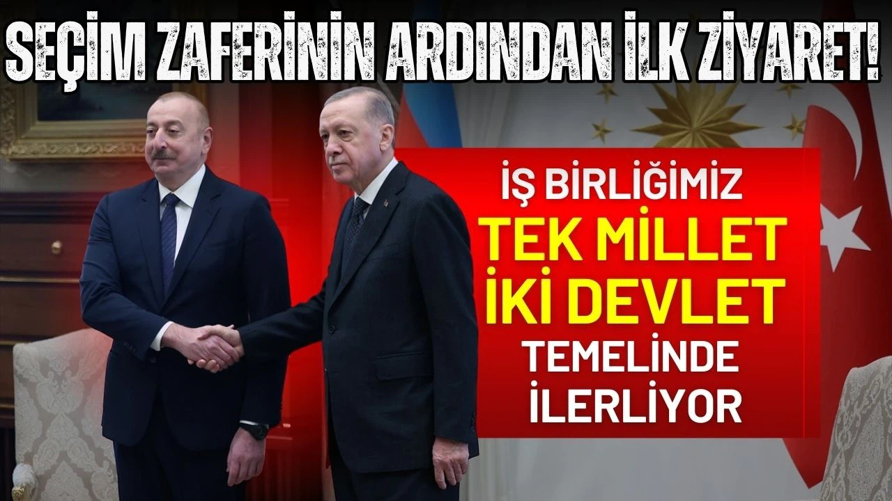 Cumhurbaşkanı Erdoğan: Tek millet, iki devlet temelinde ilerliyoruz