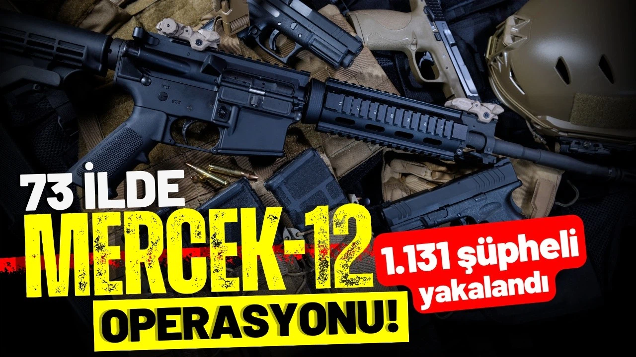 73 ilde silah operasyonu: Bin 131 şüpheli yakalandı