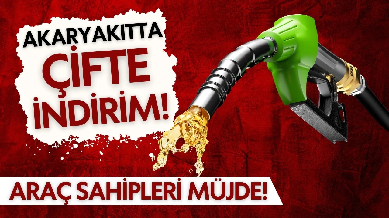 Araç sahipleri müjde: Akaryakıtta çifte indirim!