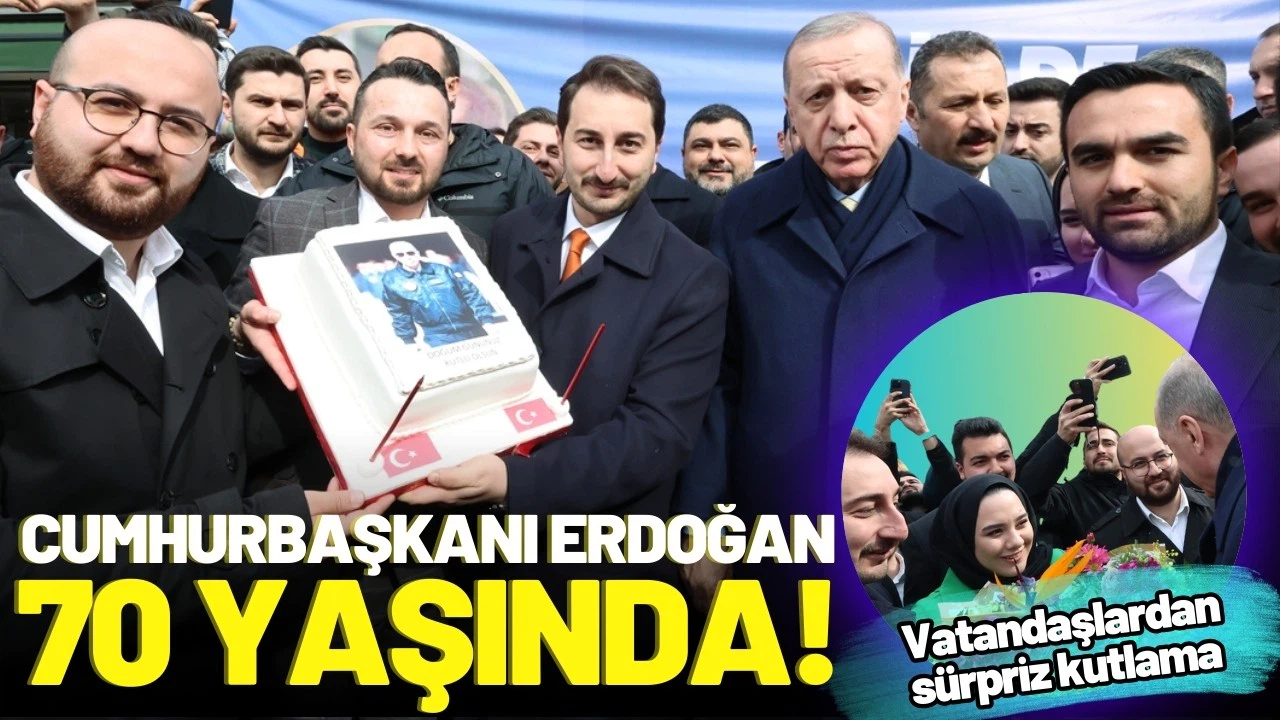 Cumhurbaşkanı Erdoğan'a doğumgünü sürprizi!