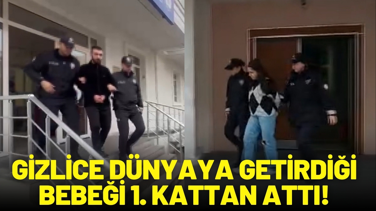 Pendik'te gizlice dünyaya getirdiği bebeği 1. kattan attı