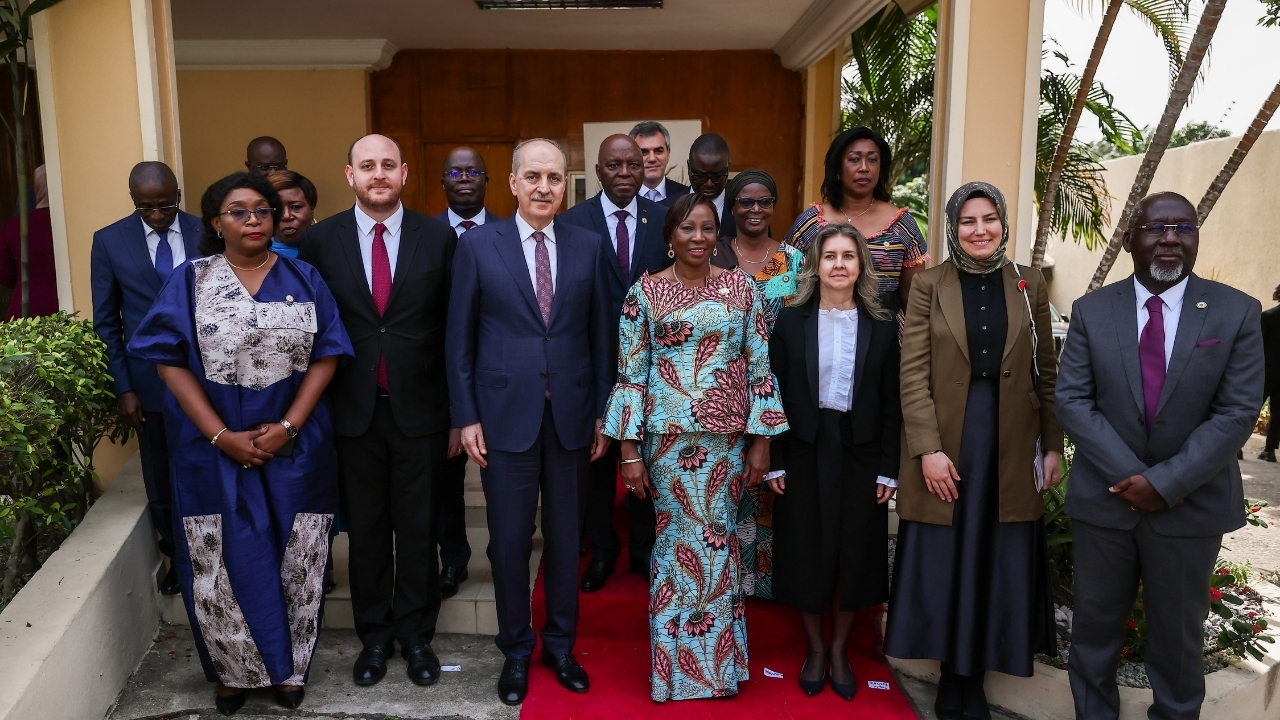 TBMM Başkanı Kurtulmuş, Fildişi Sahili Senato başkanı ile görüştü