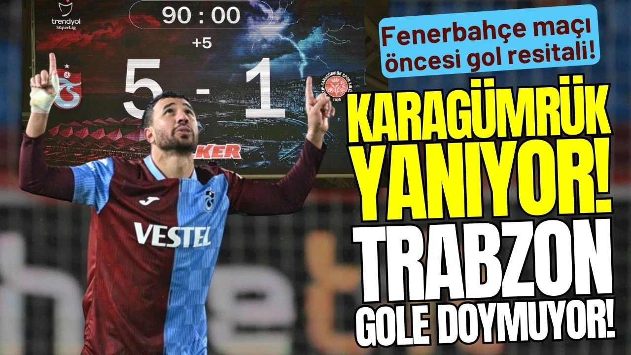 Trabzonspor'dan Fenerbahçe maçı öncesi gövde gösterisi!