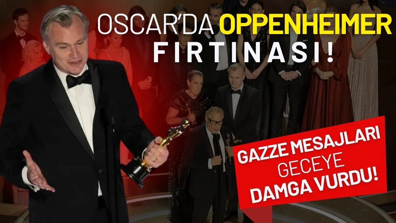 Oscar ödüllerine "Oppenheimer" ile Gazze çağrısı damga vurdu