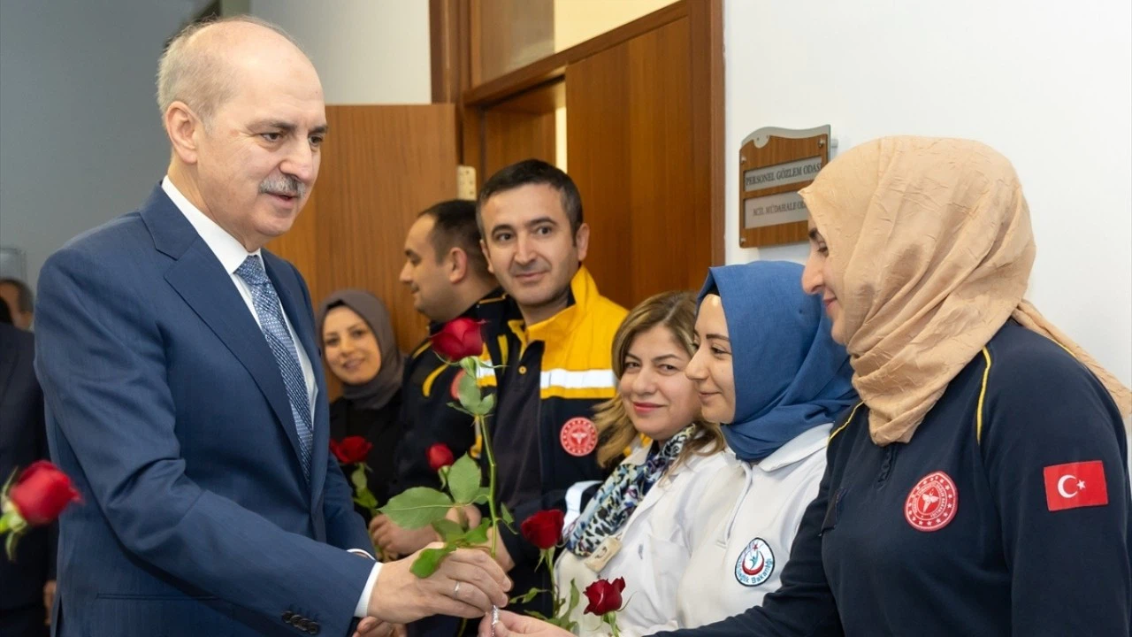 Kurtulmuş, Meclis Hastanesi'ni ziyaret etti!