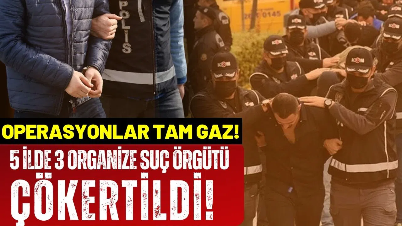 "Mahzen-16" operasyonlarında 63 şüpheli yakalandı