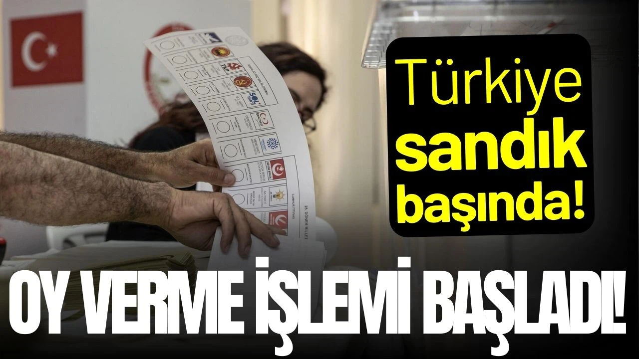 Yerel seçimler için oy verme işlemi başladı!