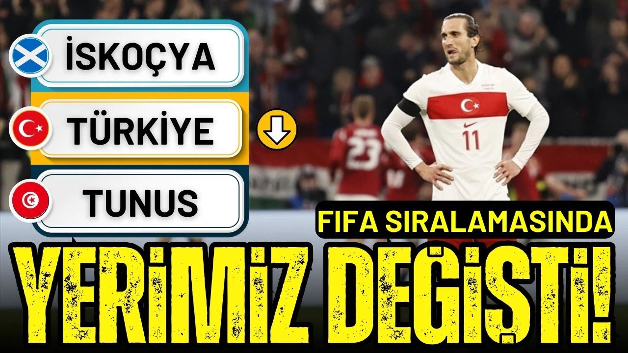 Milli Takım, FIFA dünya sıralamasında geriledi!