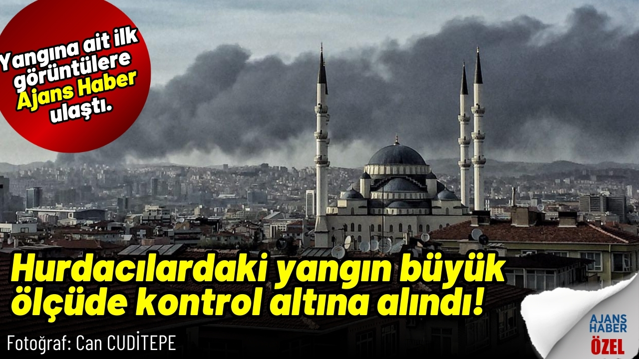 Hurdacılardaki yangına müdahale sürüyor: İlk görüntülere Ajans Haber ulaştı!