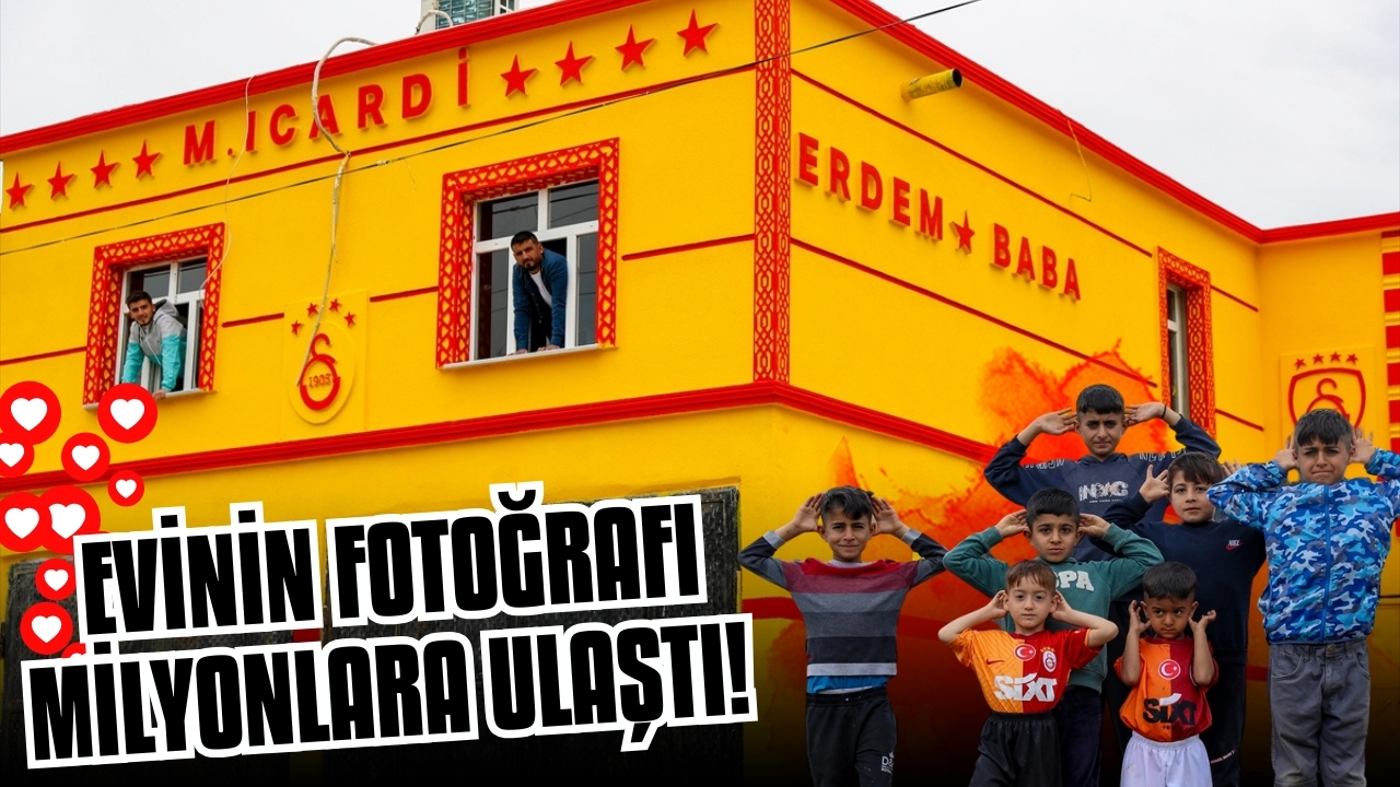 Galatasaraylı taraftarın evinin fotoğrafı dünyada milyonlara ulaştı