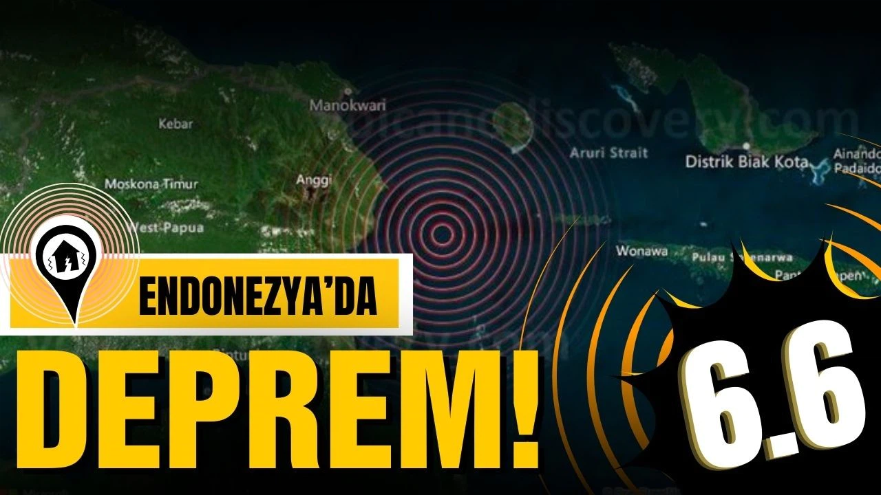 Endonezya'da 6,6 büyüklüğünde deprem