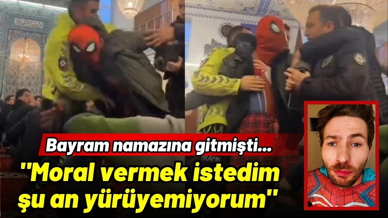Bayram namazına gitmişti... "Moral vermek istedim şu an yürüyemiyorum!"