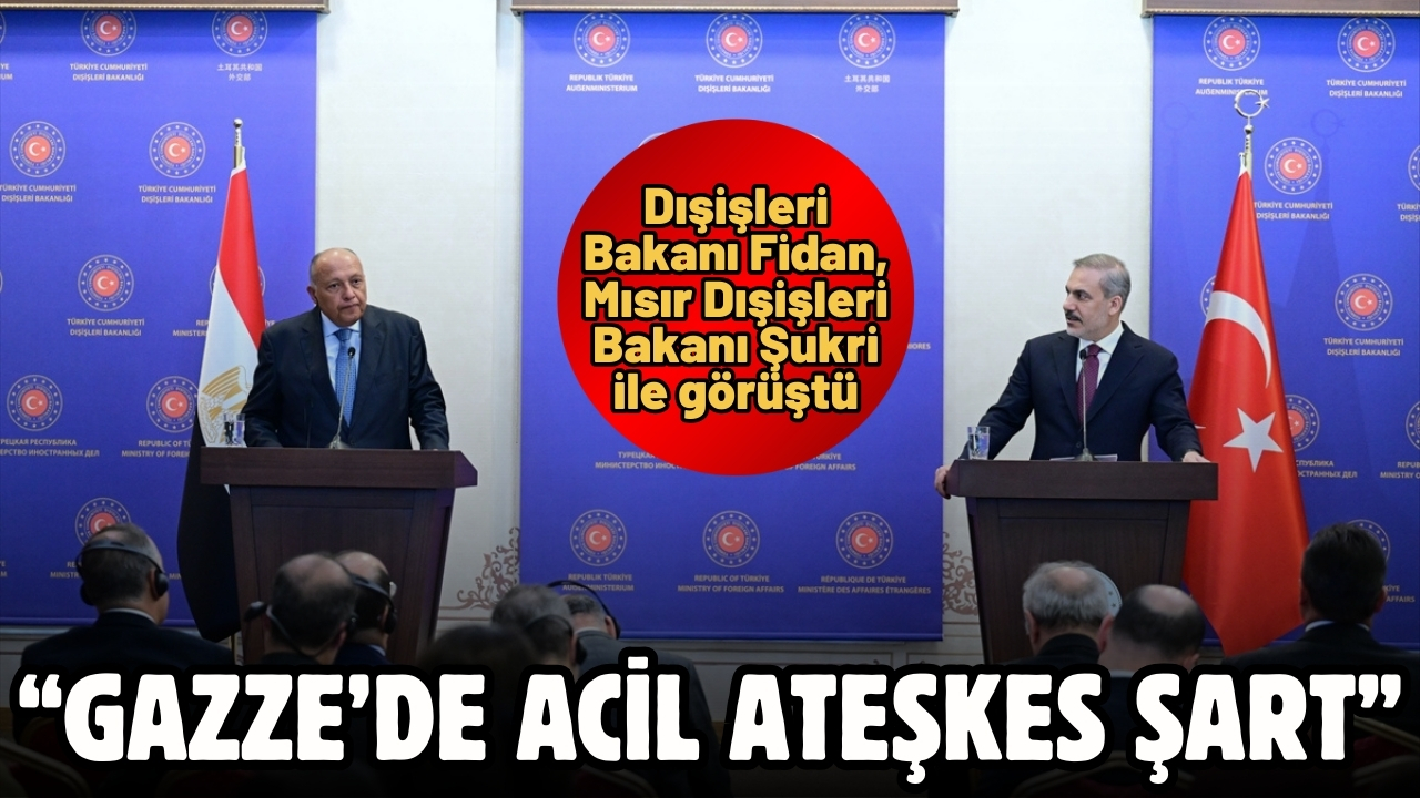 Bakan Fidan ve Mısırlı mevkidaşından açıklamalar