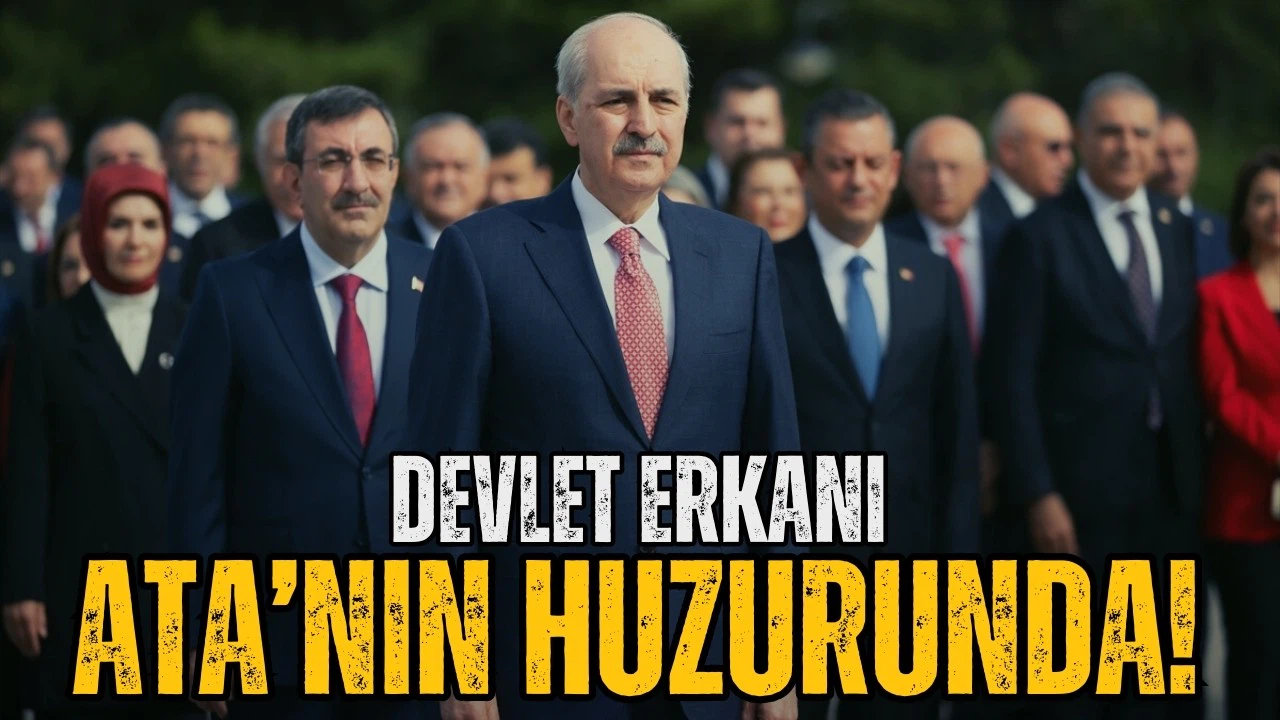 Devlet erkanı Anıtkabir'i ziyaret etti