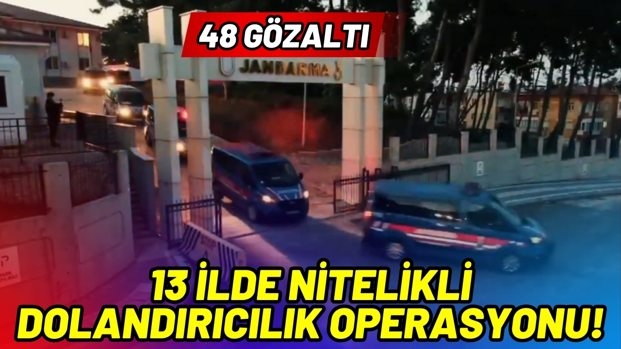13 ilde nitelikli dolandırıcılık operasyonu: 48 gözaltı