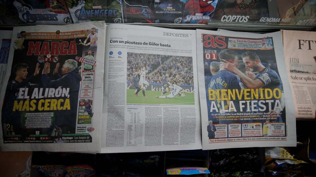 Arda Güler, İspanya basınında manşetlerde