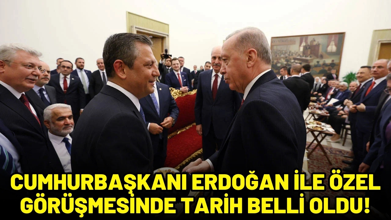 Cumhurbaşkanı Erdoğan ile Özel görüşmesinde tarih belli oldu