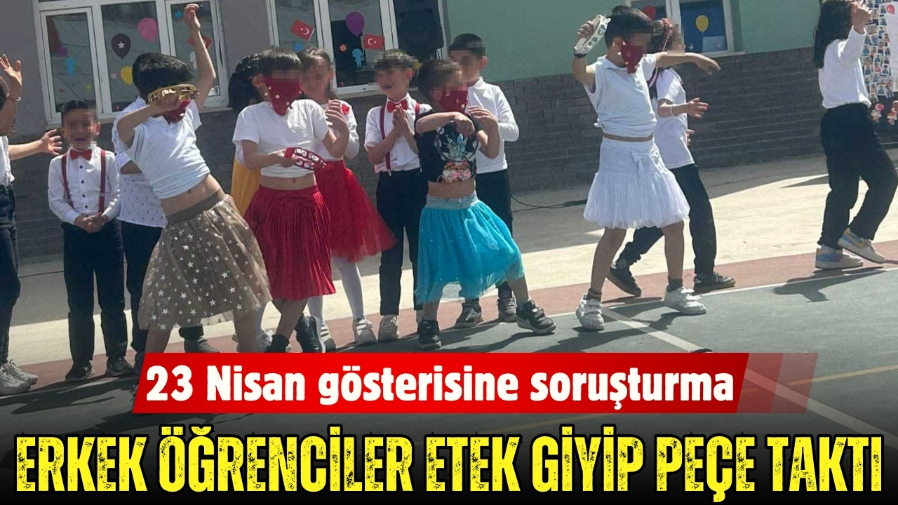 Erkek öğrenciler etek giyip peçe taktı: Soruşturma başlatıldı