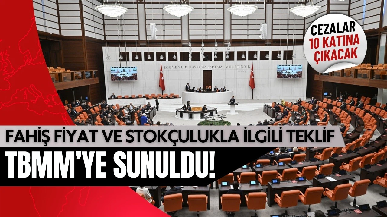 Fahiş fiyat ve stokçuluk teklifi TBMM'de!
