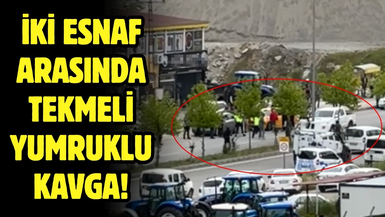 İki esnaf ve aileleri arasında tekmeli yumruklu kavga!