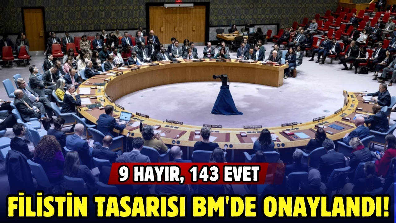 Filistin tasarısı BM'de onaylandı