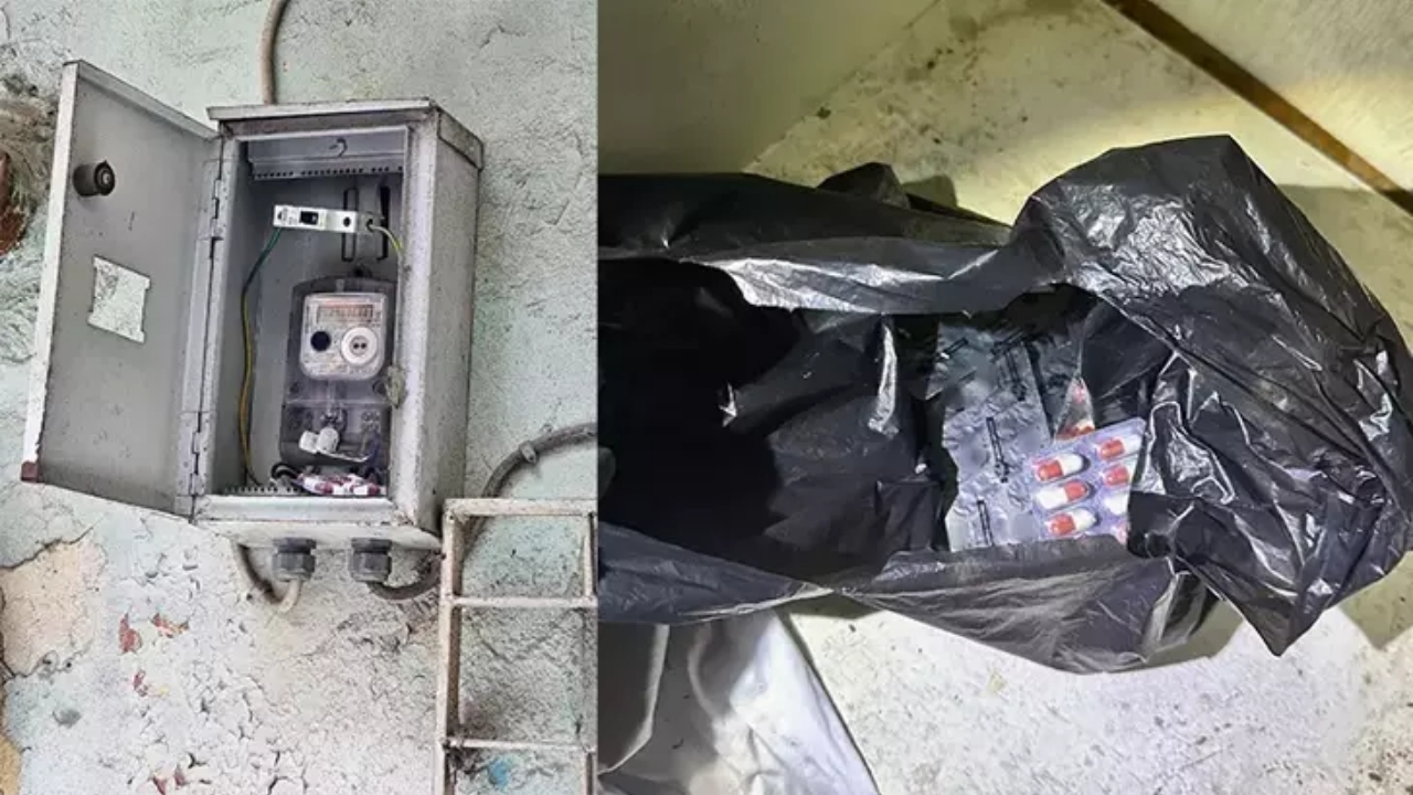 Elektrik panosundan 935 uyuşturucu hap çıktı
