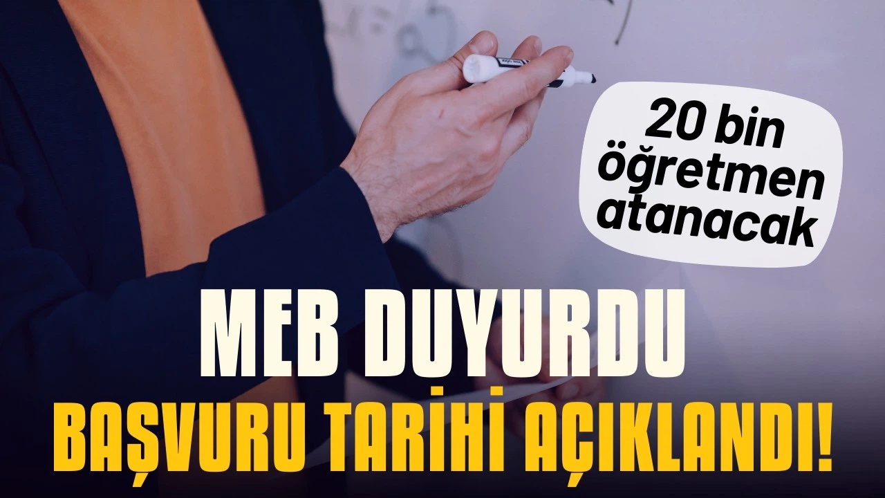 Sözleşmeli öğretmen atamasının başvuru tarihi belli oldu