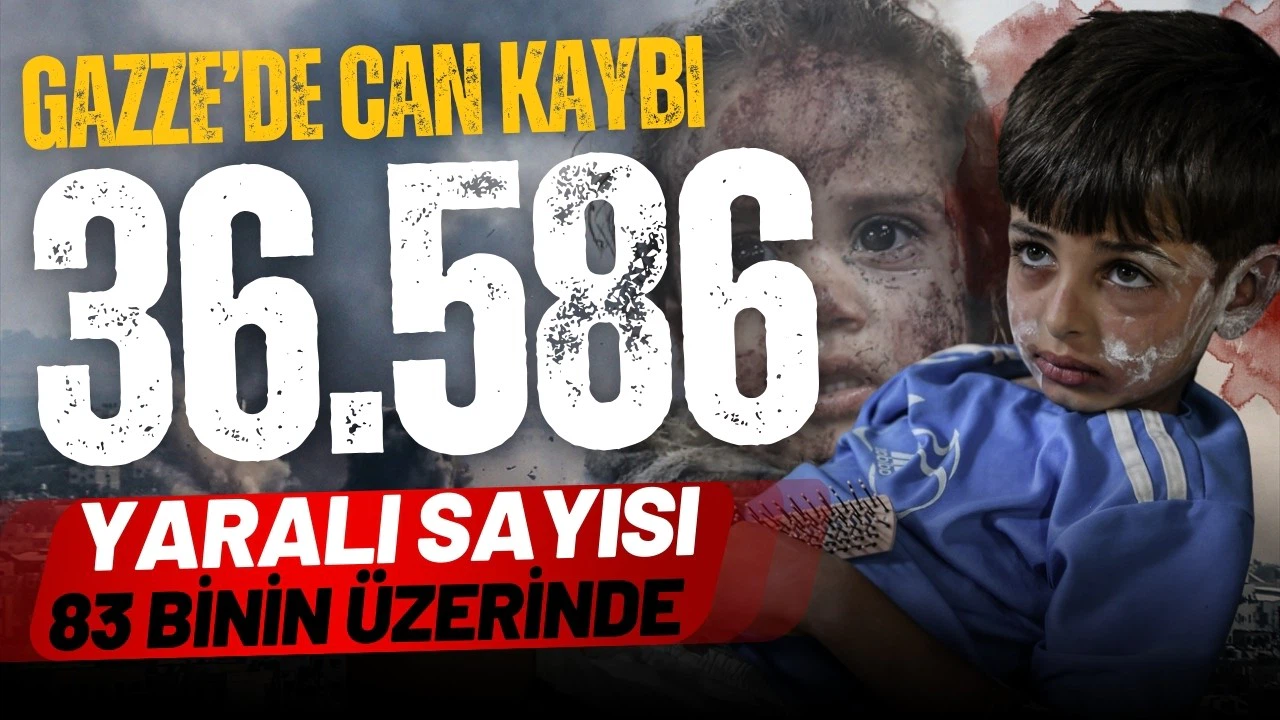 Gazze'de can kaybı 37 bine yaklaştı!