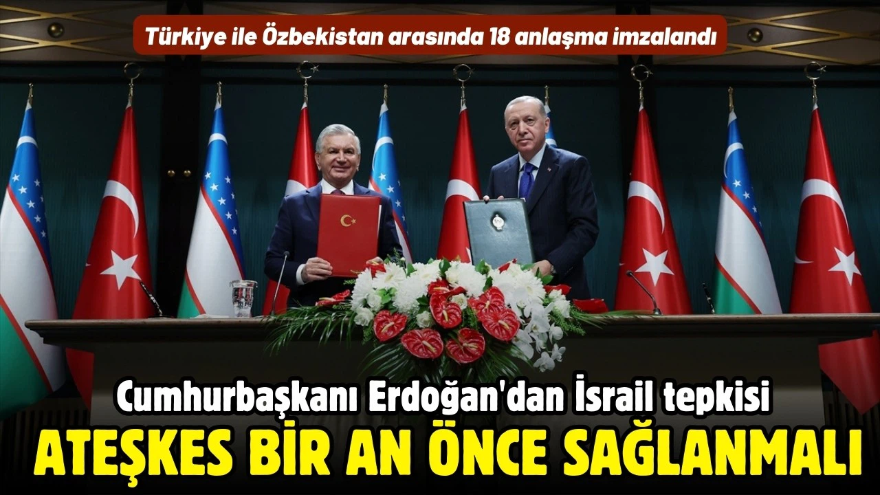 Cumhurbaşkanı Erdoğan'dan İsrail tepkisi: Ateşkes bir an önce sağlanmalı