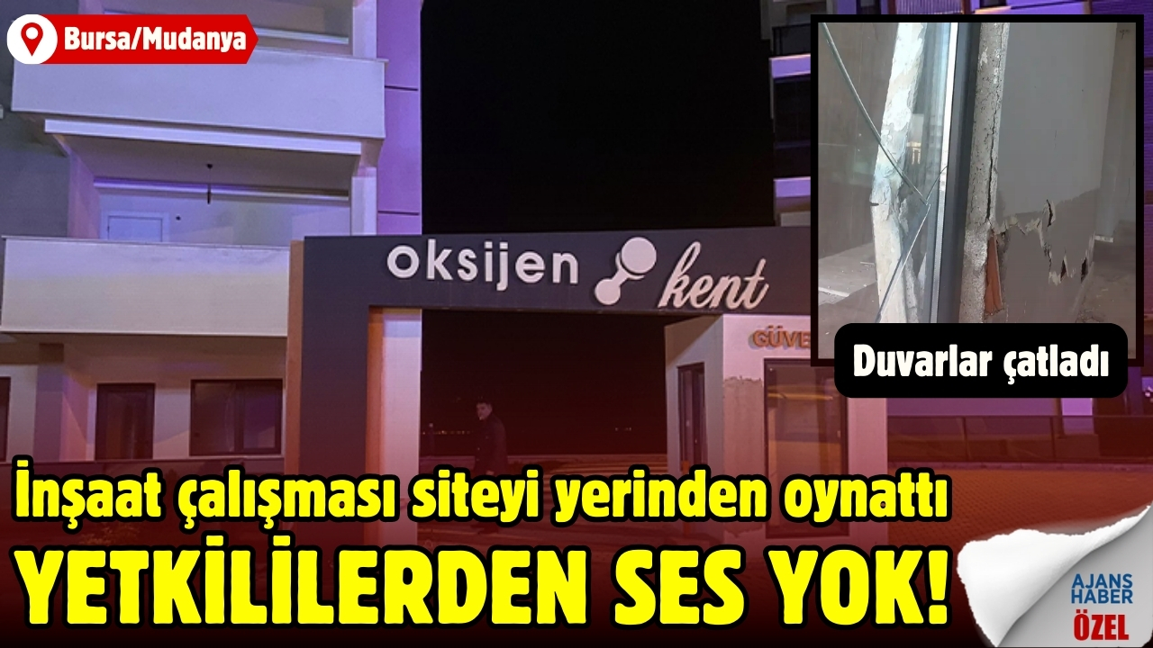 İnşaat çalışması siteyi yerinden oynattı, yetkililerden ses yok!