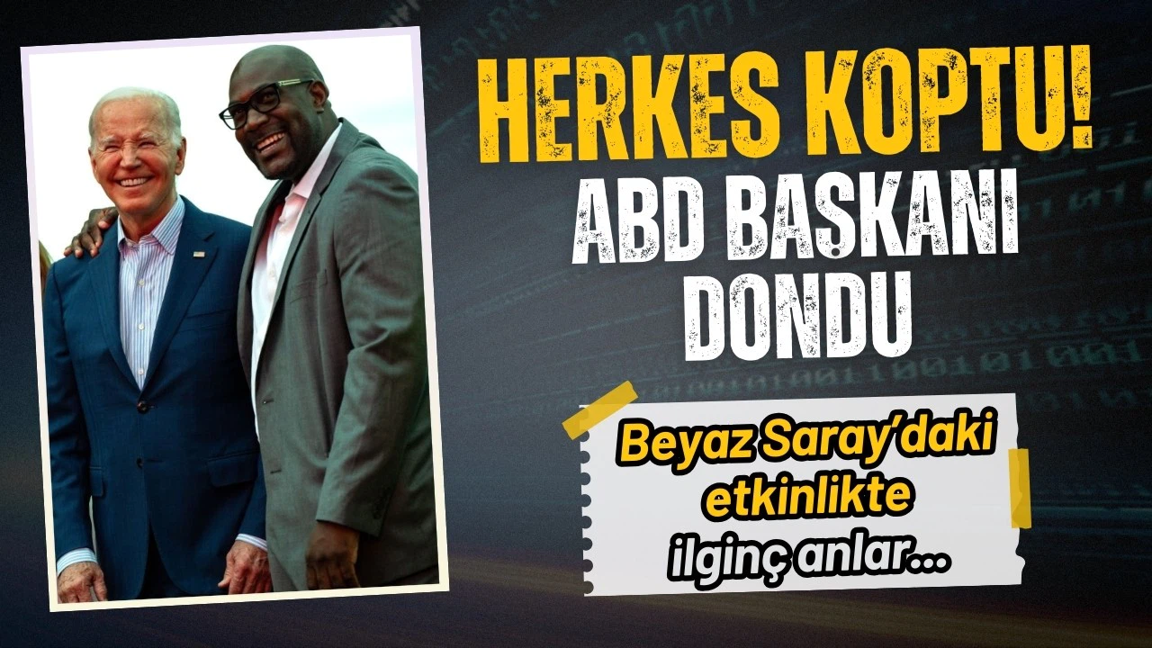 Etkinlikte ilginç anlar: Herkes dans ederken Biden dondu kaldı