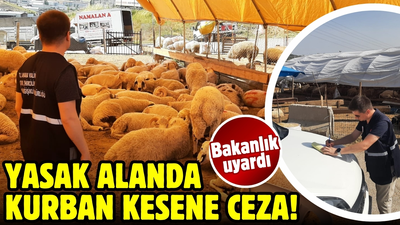 Bakanlık uyardı: Yasak alanda kurban kesene ceza!
