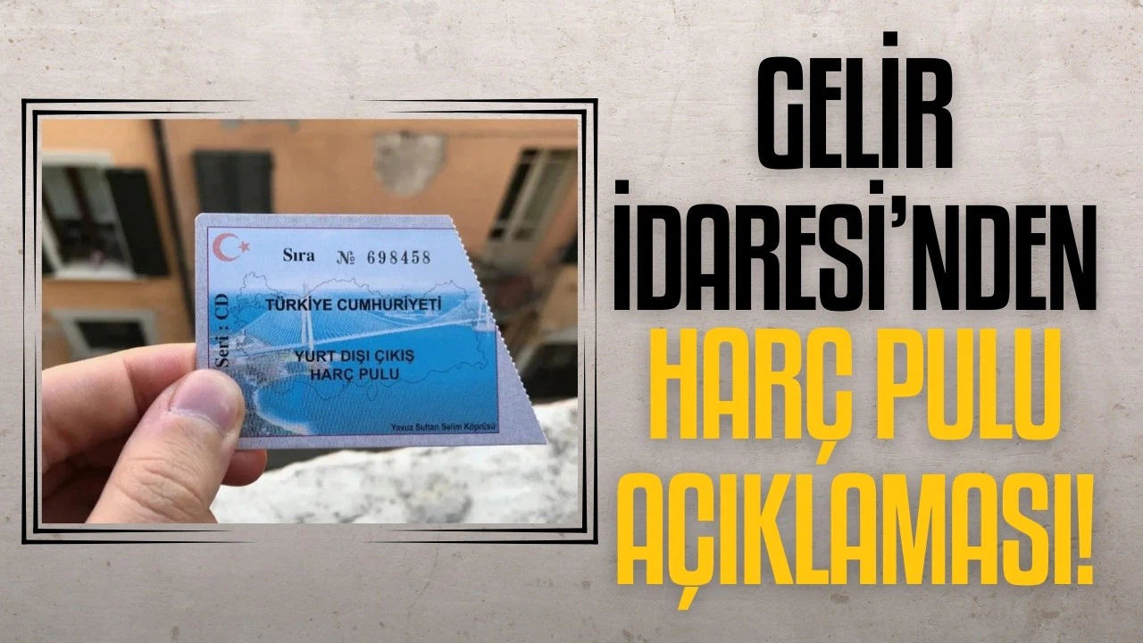 GİB'den harç pulu açıklaması!