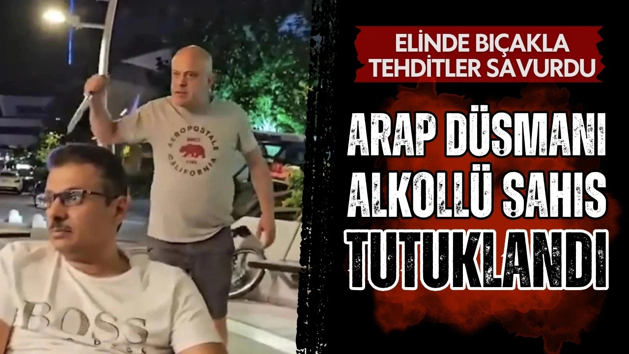 Elinde bıçakla tehditler savuran şahıs tutuklandı!