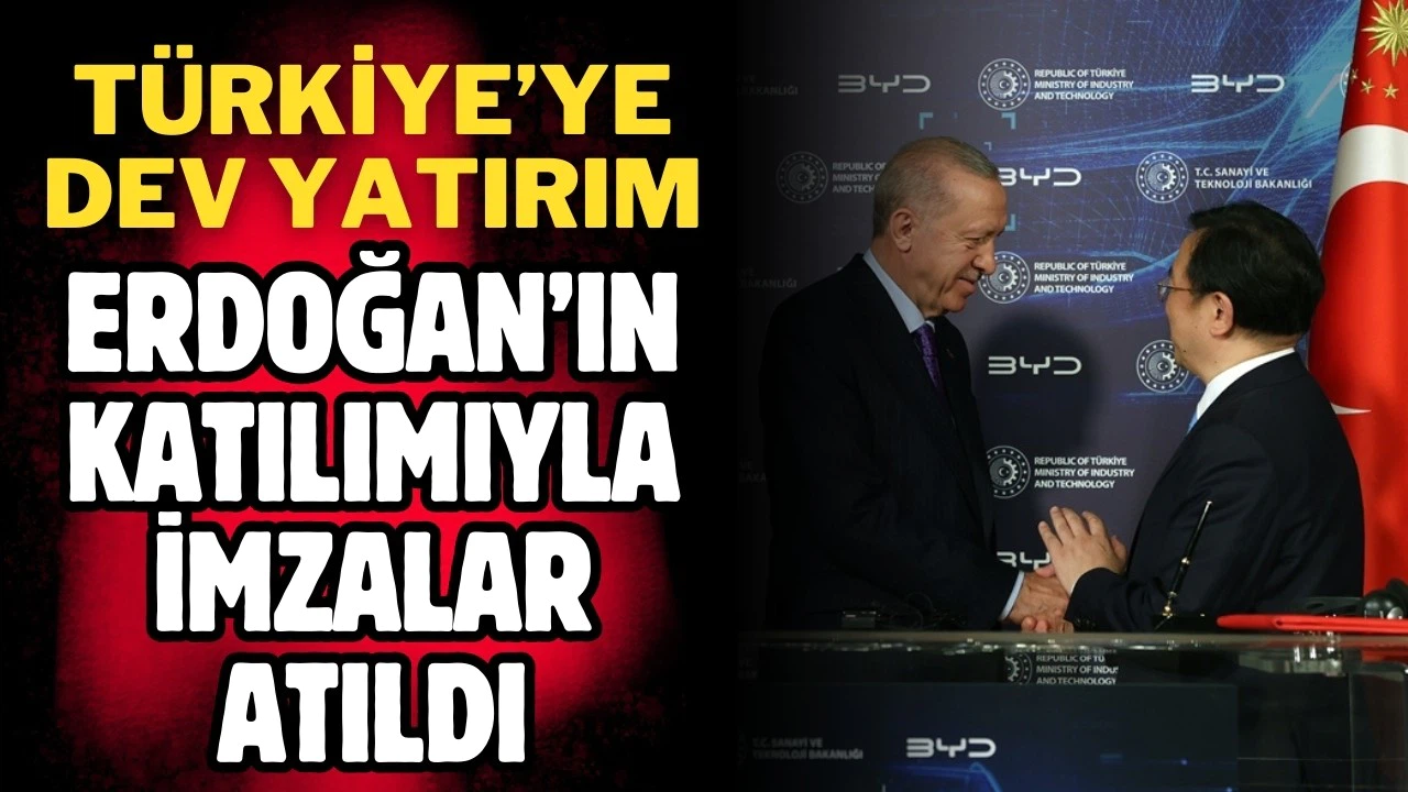 Otomobil devi BYD'den Türkiye'ye yatırım