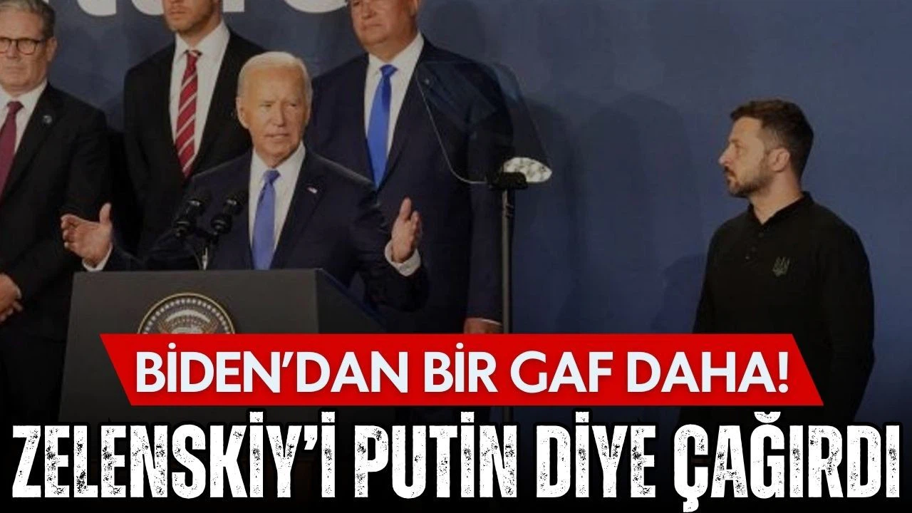 Biden iyice şaşırdı! Zelenskiy'i Putin diye sahneye çağırdı!