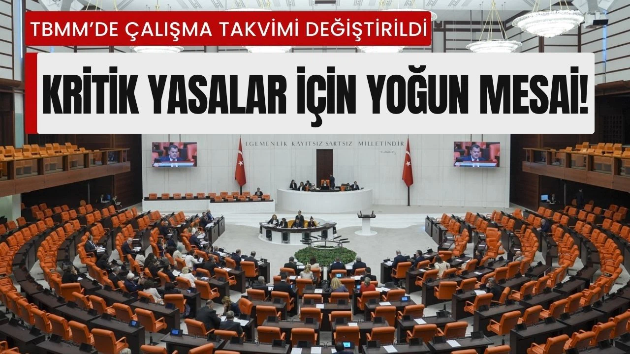 Meclis'te yoğun mesaiye pazartesi günü de dahil edildi!