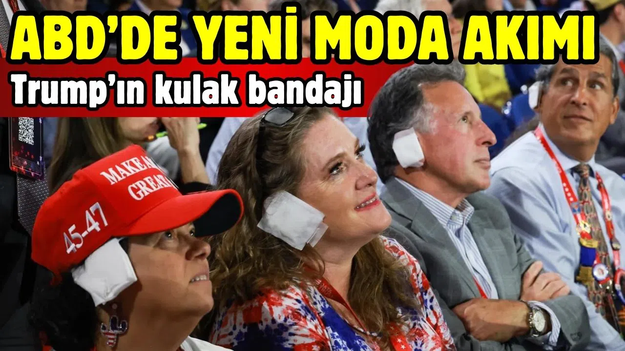 ABD'de yeni moda: Trump'ın kulak bandajı!