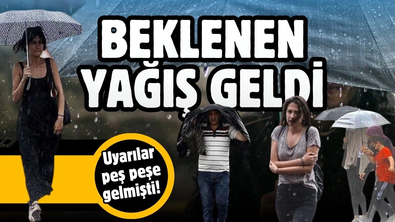 İstanbul'a beklenen yağış geldi